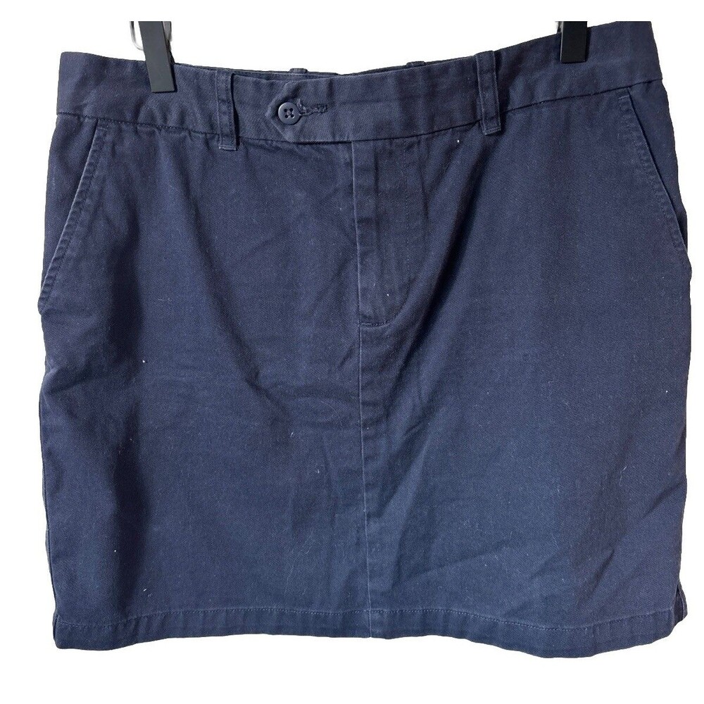 Ralph Lauren Sport Women’s Skirt 10 Cotton Pencil Blue coastal grandma preppy